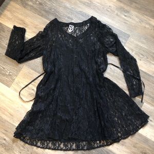 Zanoni Black Lace Dress